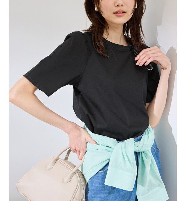 Rope&rsquo;Picnic「【UVカット・接触冷感】70シルケットパフスリーブトップス」|Tシャツ・カットソー|