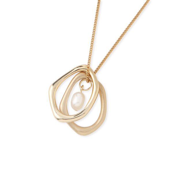 ROPE PICNIC PASSAGE「コンビメタル&times;パールトップペンダント」|ネックレス|