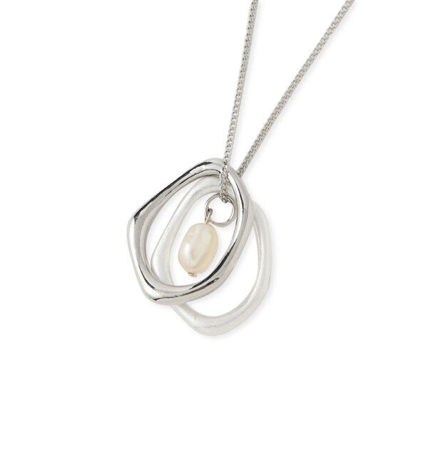 ROPE PICNIC PASSAGE「コンビメタル&times;パールトップペンダント」|ネックレス|