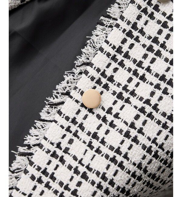 Rope&rsquo;Picnic「【WEB限定カラー】ツイード金ボタンジレベスト/セレモニー対応・リンクコーデ」|ベスト・ジレ|