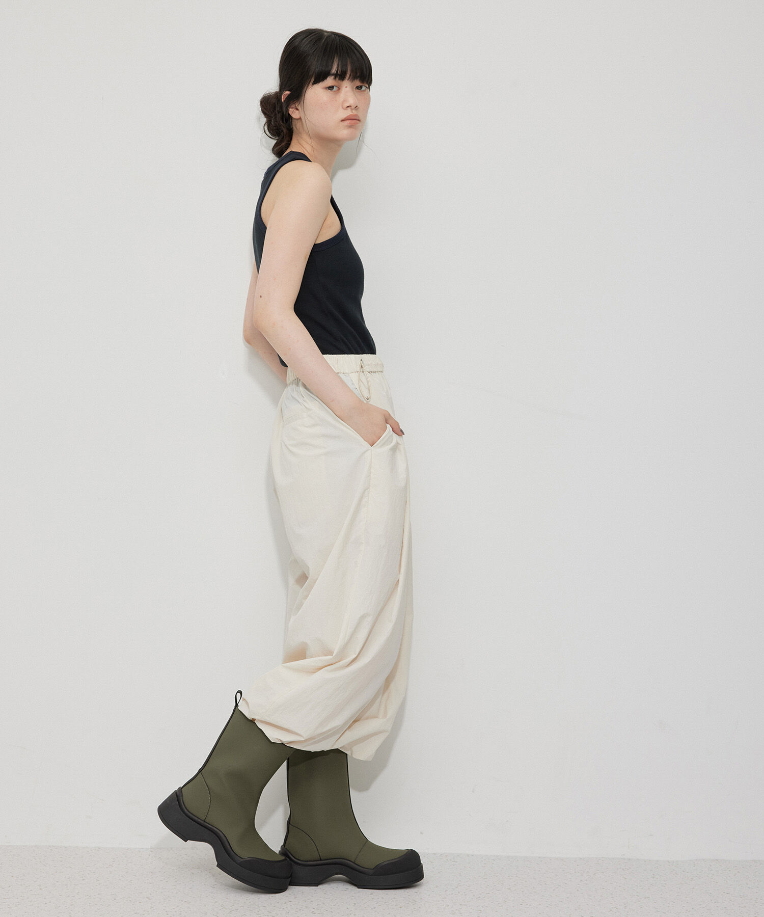 ADAM ET ROPE'「晴雨兼用ボリュームソールミドル丈ブーツ」|その他|