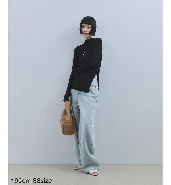 ADAM ET ROPE'「【WEB限定】ワイドストレートデニムパンツ」|デニム|