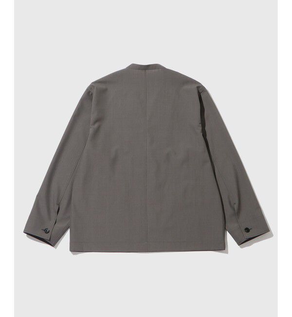 ADAM ET ROPE'「ドライウーステッドノーカラーカーディガン / ロングシーズン着用可能」|カーディガン|