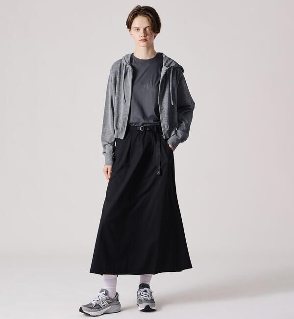 LE GLAZIK「LE GLAZIK | シアーニット ジップパーカー WOMEN」|ニット・セーター|