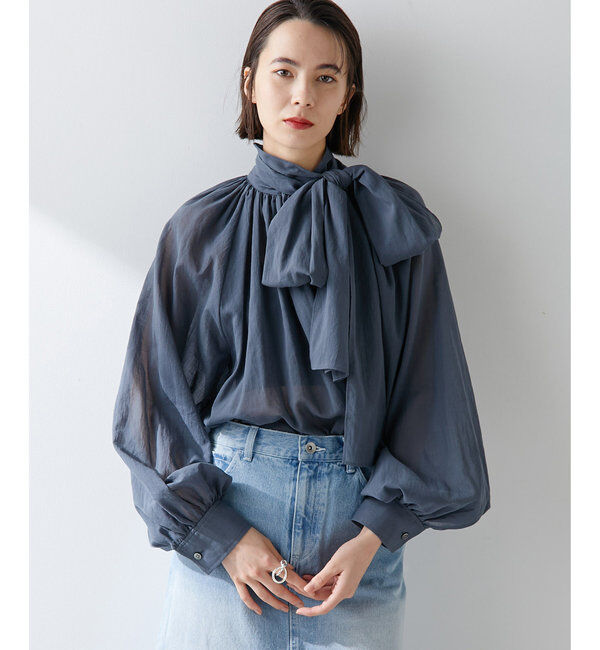  「ローンボウタイブラウス」|シャツ・ブラウス|