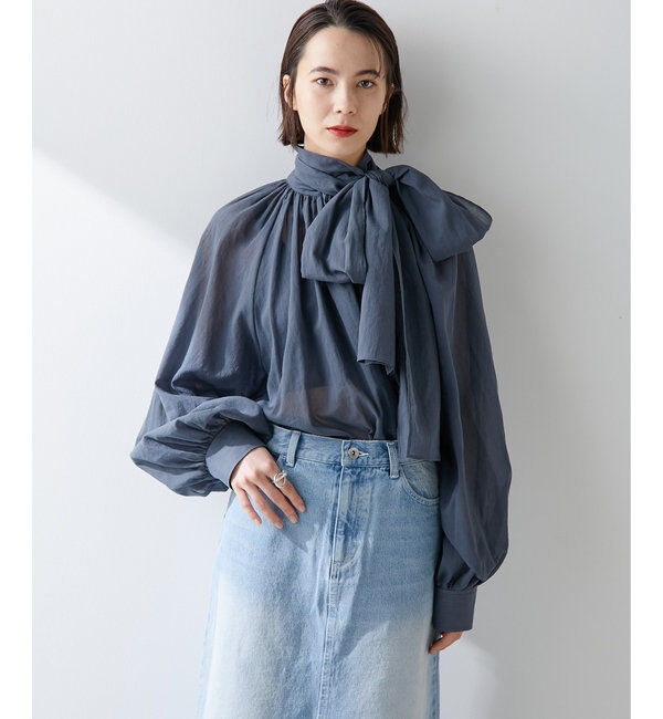  「ローンボウタイブラウス」|シャツ・ブラウス|