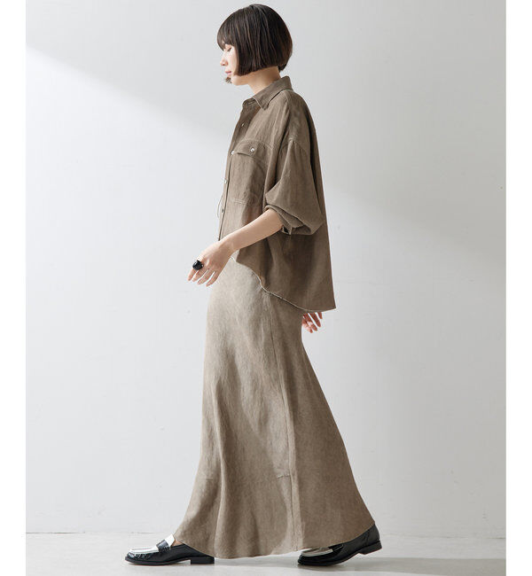  「ツイル顔料染めスクエアシャツ」|シャツ・ブラウス|
