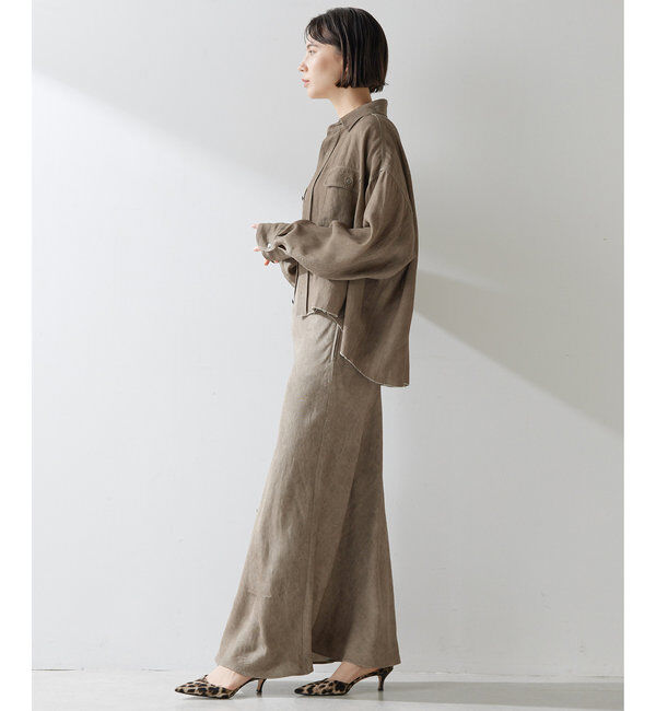  「ツイル顔料染めスクエアシャツ」|シャツ・ブラウス|