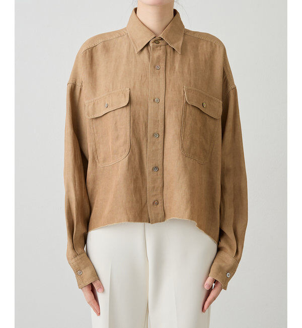  「ツイル顔料染めスクエアシャツ」|シャツ・ブラウス|