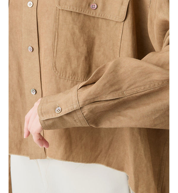  「ツイル顔料染めスクエアシャツ」|シャツ・ブラウス|