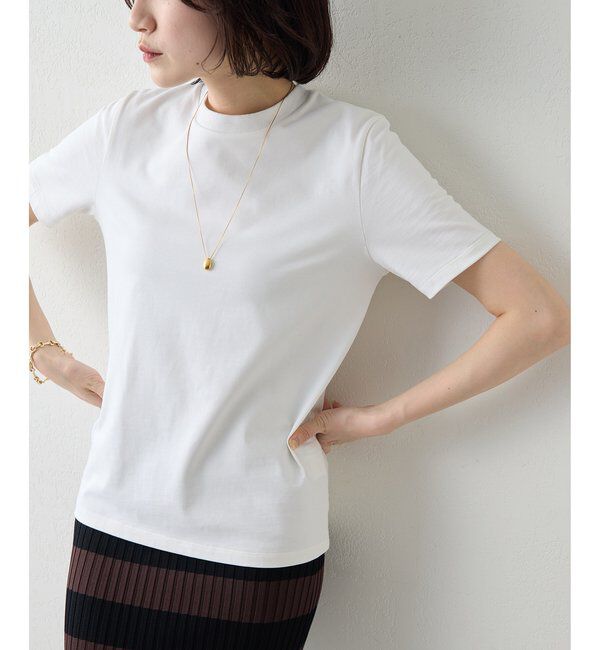  「スビンコットンTシャツ」|Tシャツ・カットソー|オフホワイト