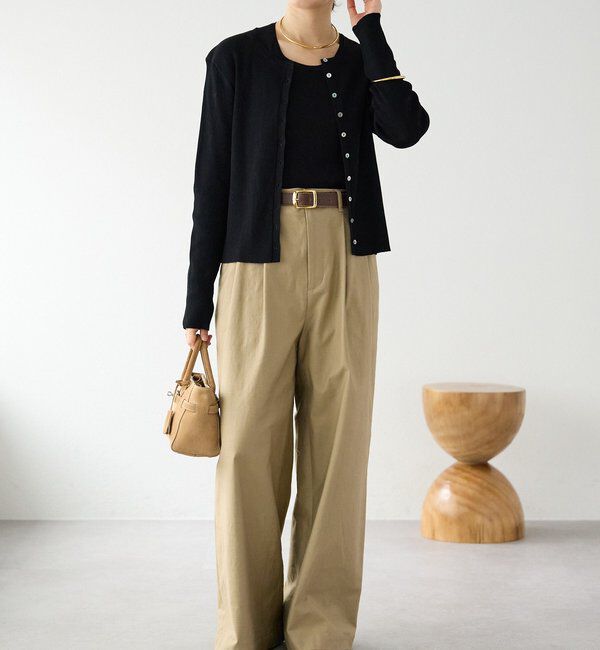  「【A・MONN(アモン)】スムースワイドパンツ」|その他|