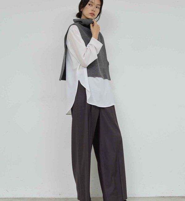  「ラウンドブラウスTee」|シャツ・ブラウス|