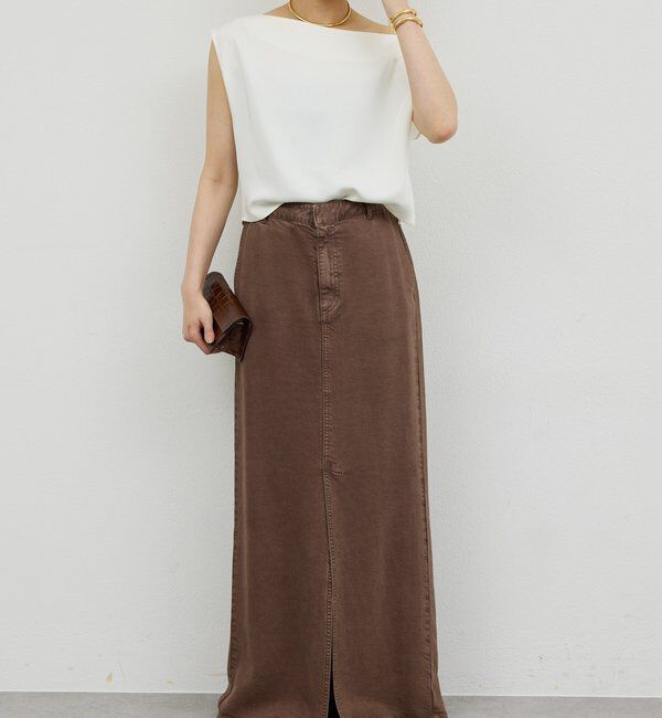  「【セットアップ対応】リヨセルスリットスカート」|スカート|