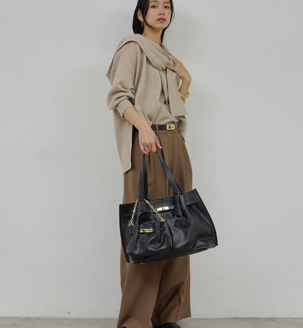  「【2.718】レザーチェーンミニバッグ」|クラッチバッグ|