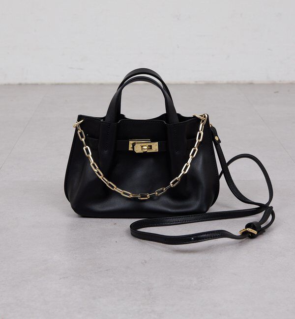  「【2.718】レザーチェーンミニバッグ」|クラッチバッグ|