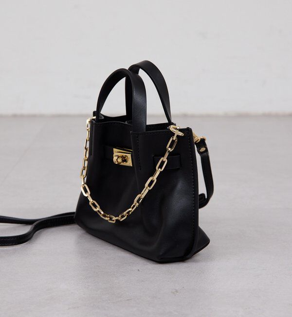  「【2.718】レザーチェーンミニバッグ」|クラッチバッグ|