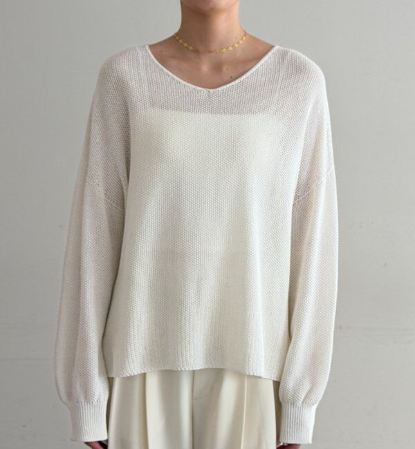  「2WAYギマコットンニット」|ニット・セーター|