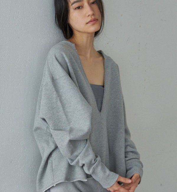  「スキッパースウェット」|Tシャツ・カットソー|グレー