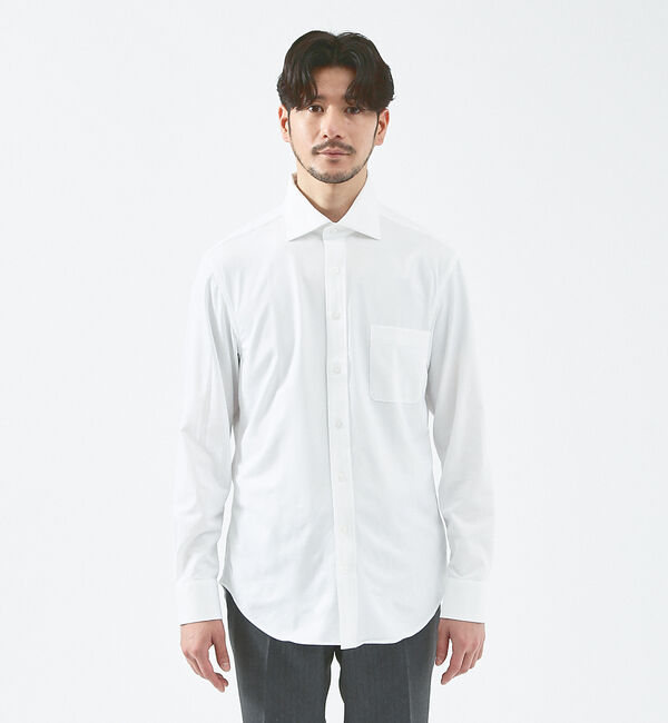 ABAHOUSE「【WWS / ワークウェアスーツ】究極のワイドカラーシャツ 51-1128WB-」|シャツ・ブラウス|