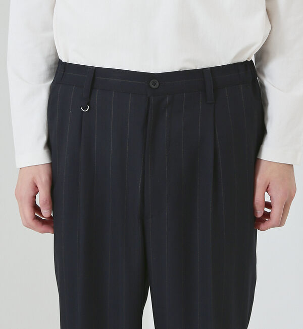 ABAHOUSE「【マルチストライプ】ワイド テーパードパンツ / スラックス」|スラックス|