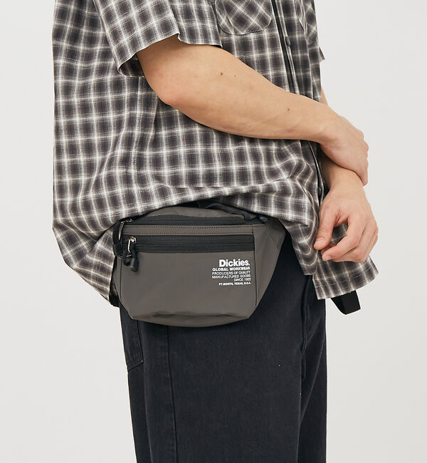 ABAHOUSE「【DICKIES/ディッキーズ】TEXT LOGO WAISTBAG 80977」|その他|チャコールグレー