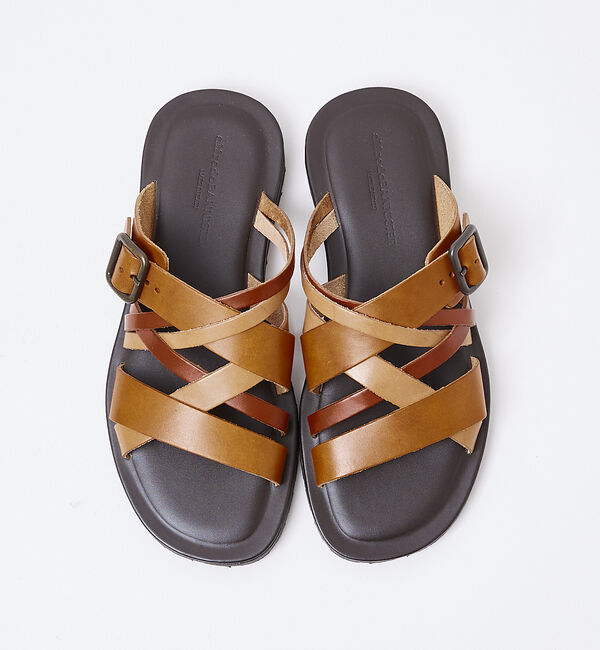 alfredoBANNISTER「マルチクロス レザーサンダル」|サンダル|