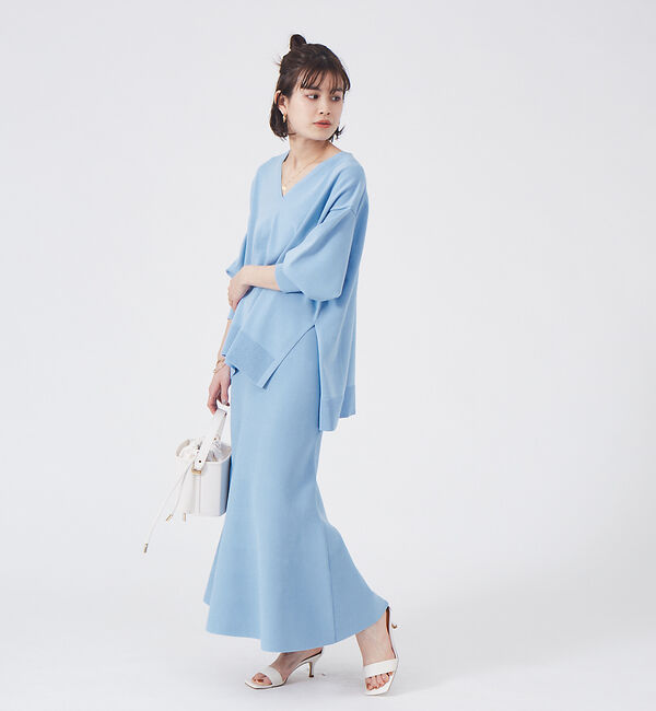 Rouge vif「【セットアップ対応】フレアニットスカート」|スカート|