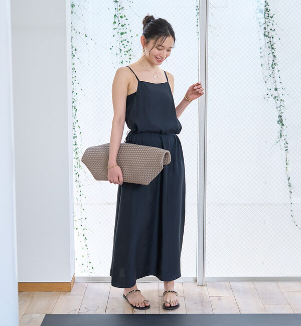 Rouge vif「アシメドレープキャミワンピース」|ワンピース|