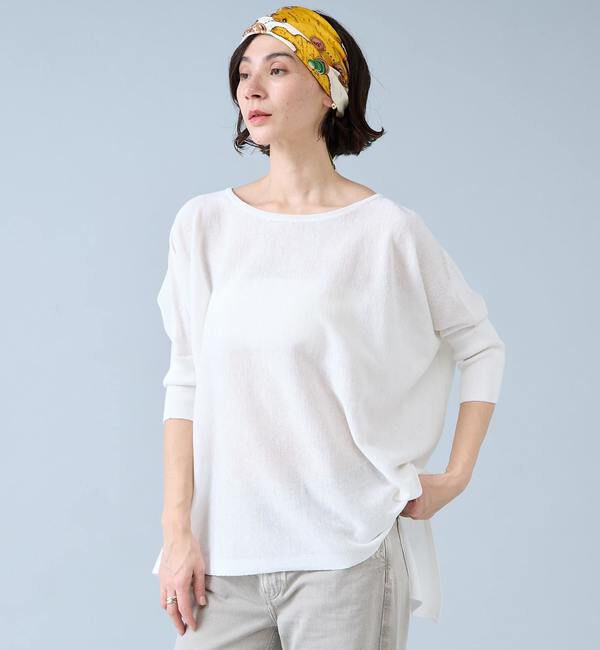 Liesse「ワイドドルマンオーバーニット」|ニット・セーター|アイボリー