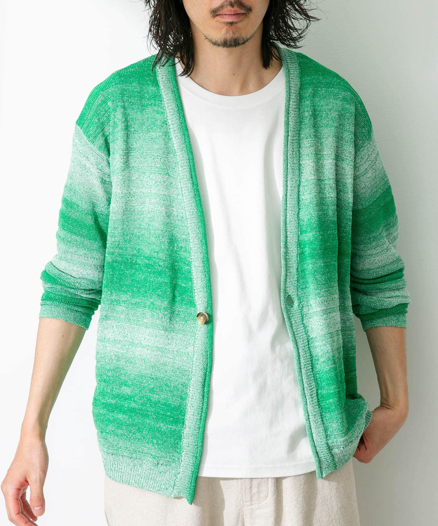 Sonny Label 「スペースダイライトニットカーディガン」|カーディガン|グリーン