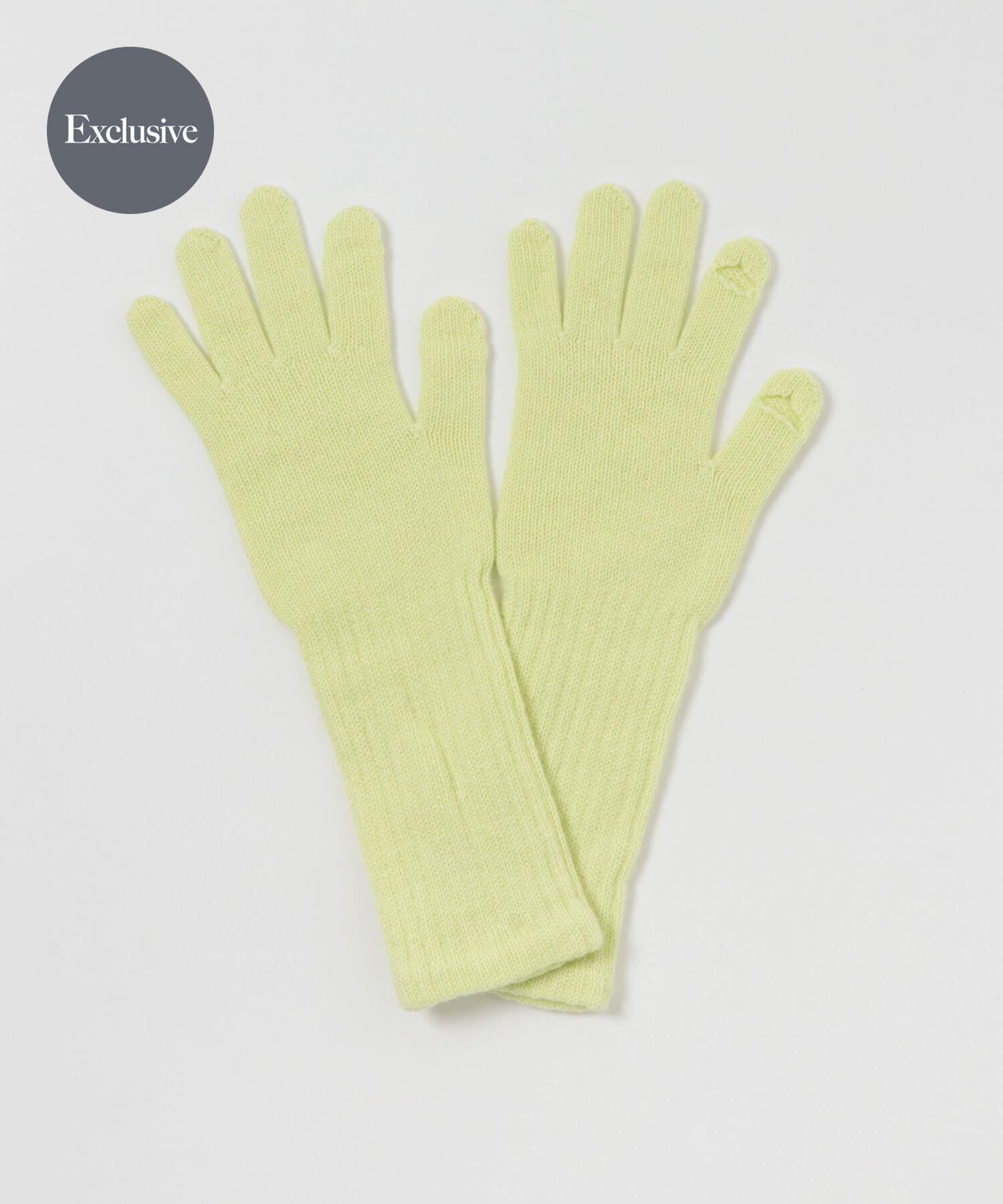 URBAN RESEARCH「『別注』WILLIAM BRUNTON&times;URBAN RESEARCH　Open long Cuff Glove」|手袋|イエロー