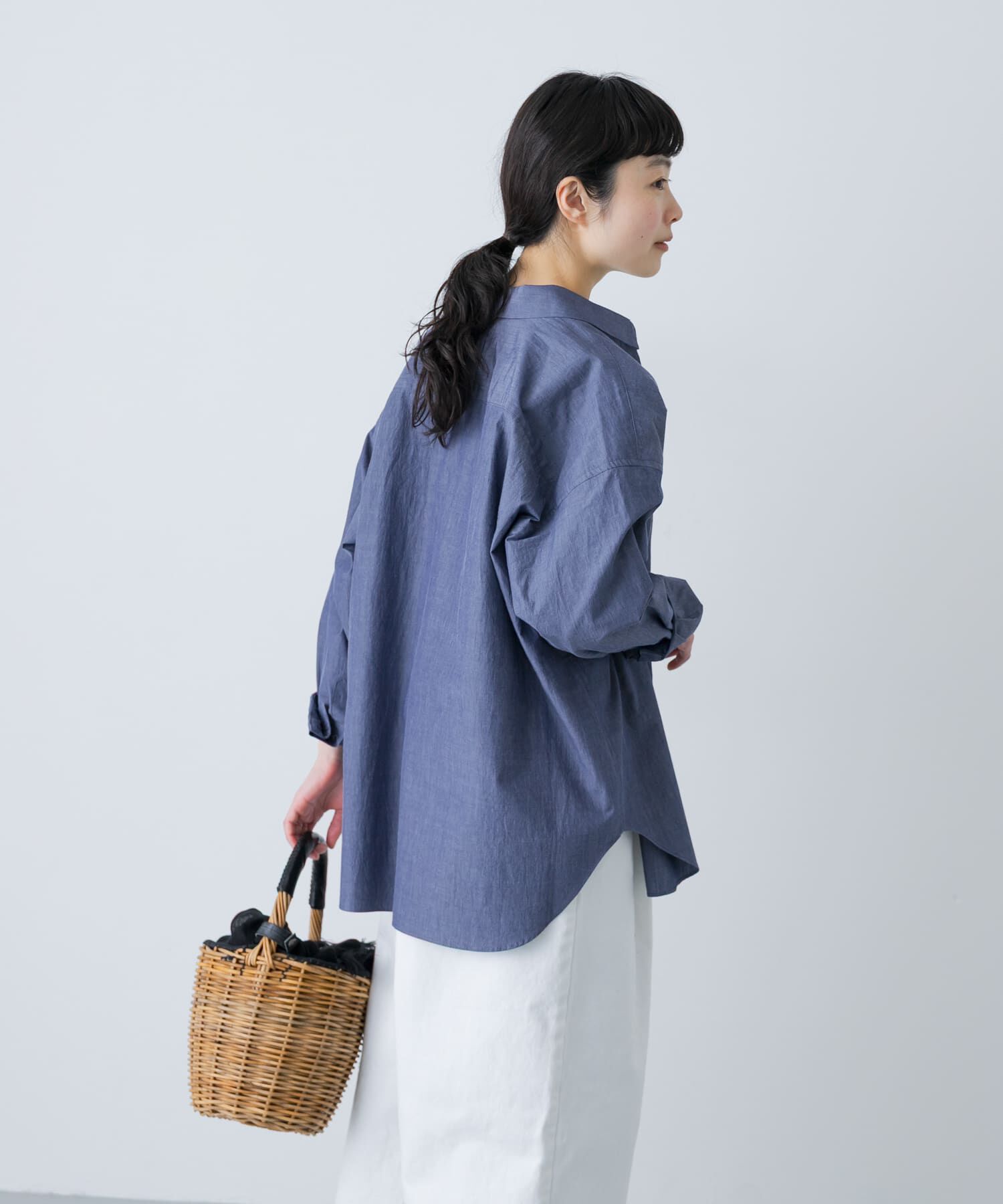 かぐれ「ハイツイストコットンレギュラーシャツ」|シャツ・ブラウス|