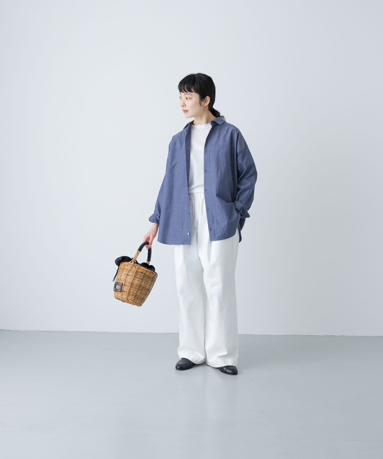 かぐれ「ハイツイストコットンレギュラーシャツ」|シャツ・ブラウス|