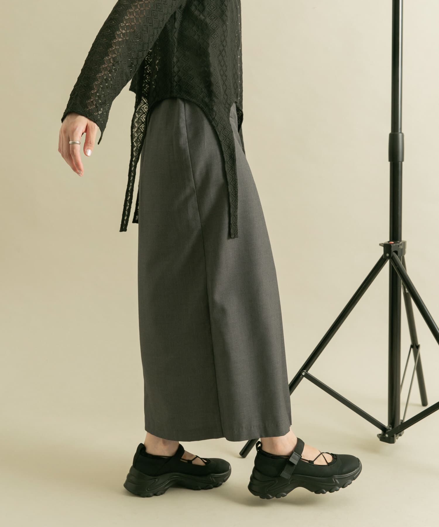  「ラップライクプリーツスカート」|スカート|