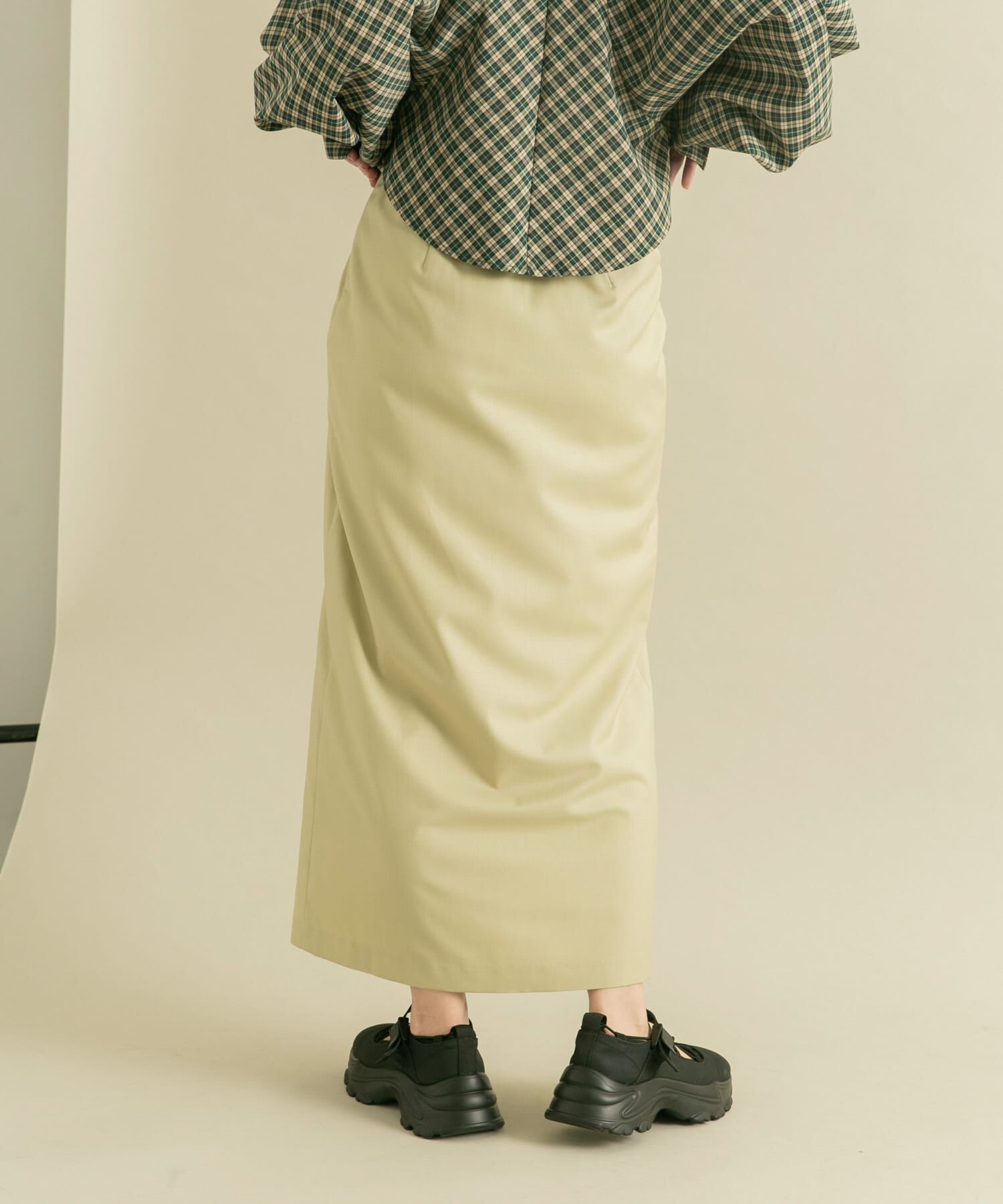  「ラップライクプリーツスカート」|スカート|