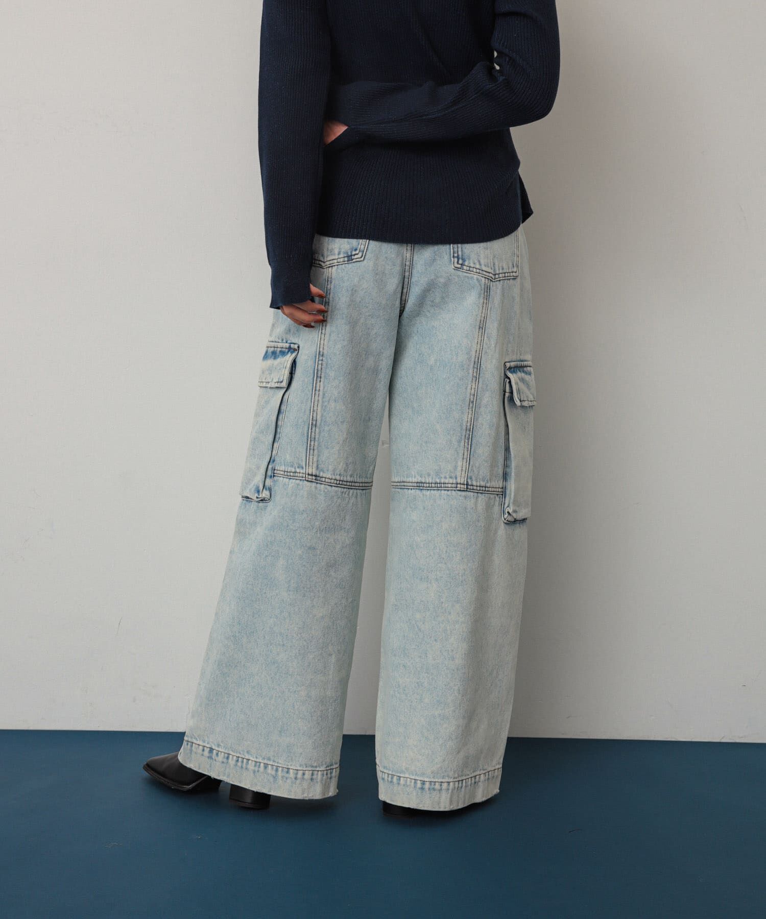 SENSE OF PLACE by URBAN RESEARCH「ヴィンテージデニムワイドパンツ」|デニム|