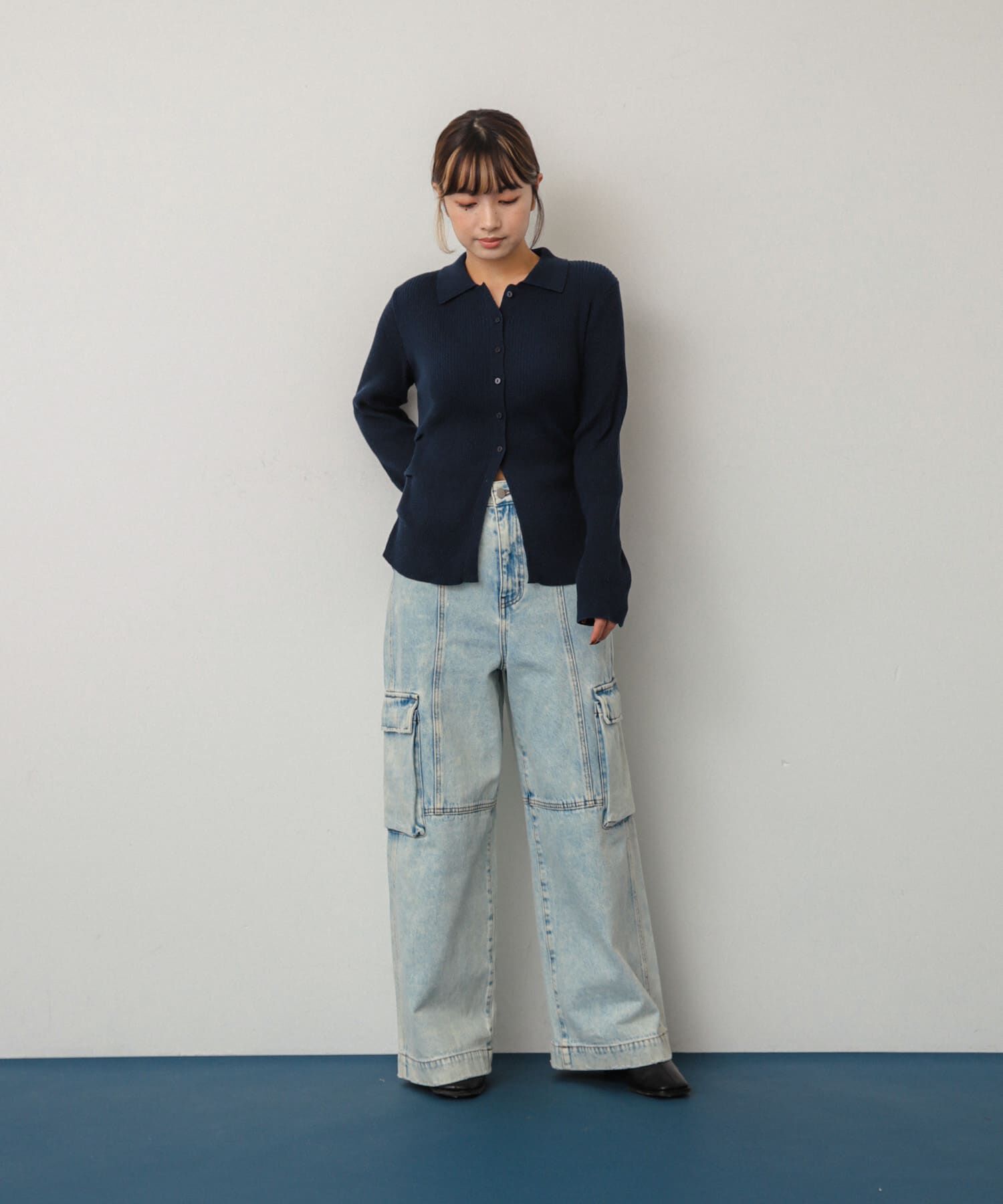 SENSE OF PLACE by URBAN RESEARCH「ヴィンテージデニムワイドパンツ」|デニム|