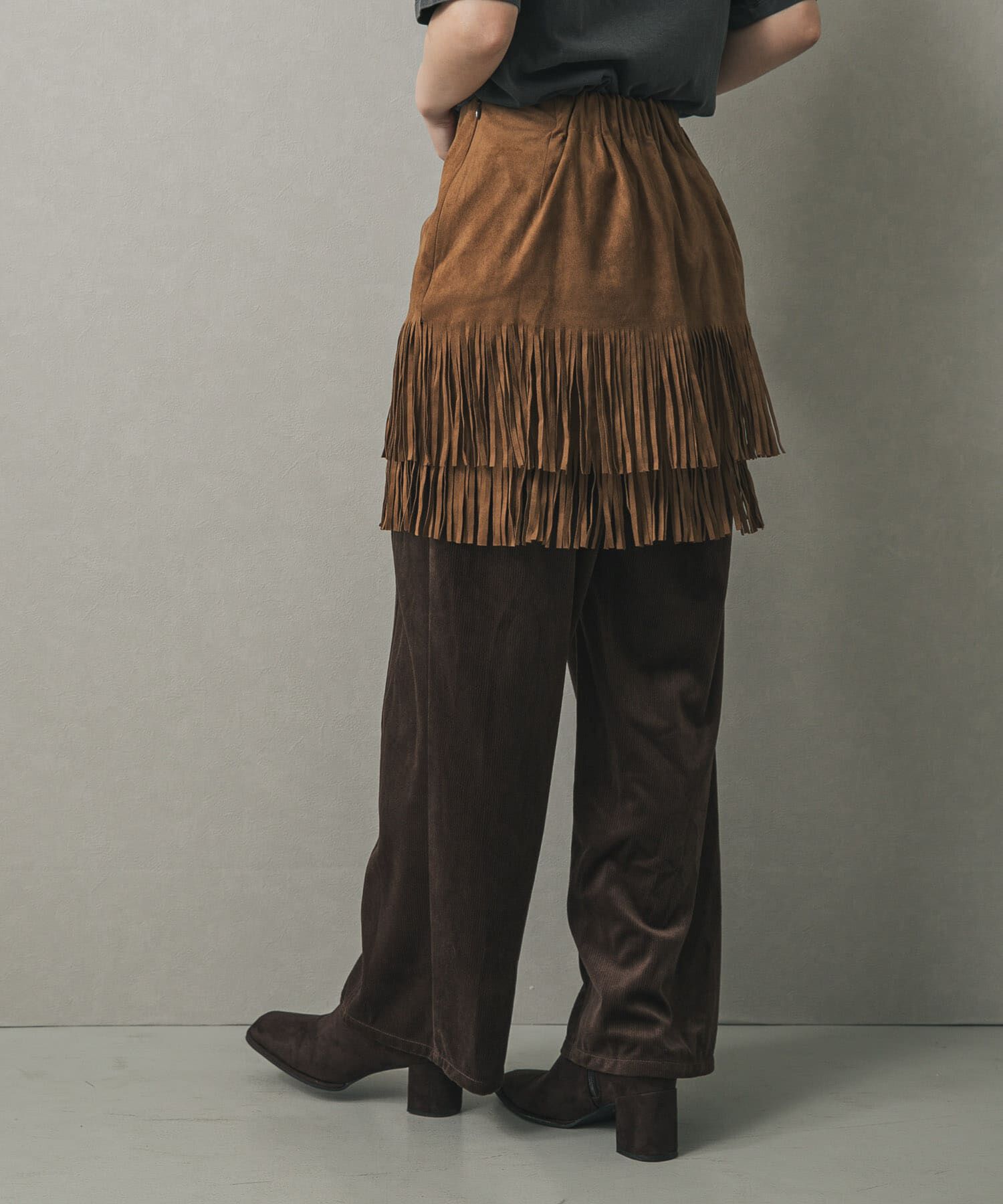 SENSE OF PLACE by URBAN RESEARCH「FSフリンジスカート」|スカート|