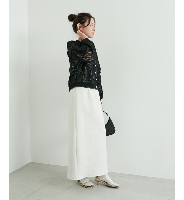  「ジャガードダンボールタイトスカート」|タイト|