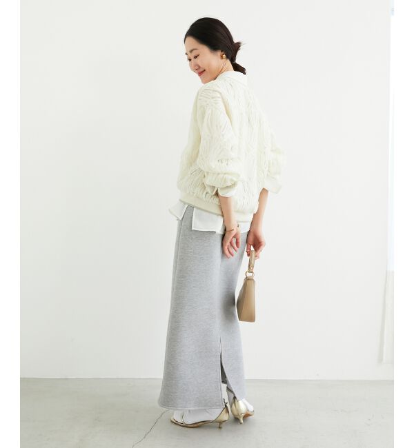  「ジャガードダンボールタイトスカート」|タイト|