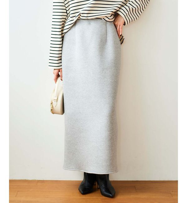  「ジャガードダンボールタイトスカート」|タイト|