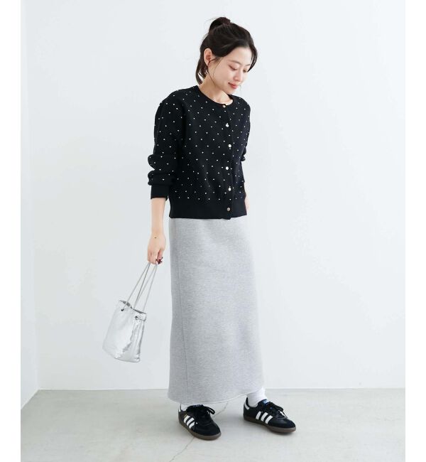  「ジャガードダンボールタイトスカート」|タイト|