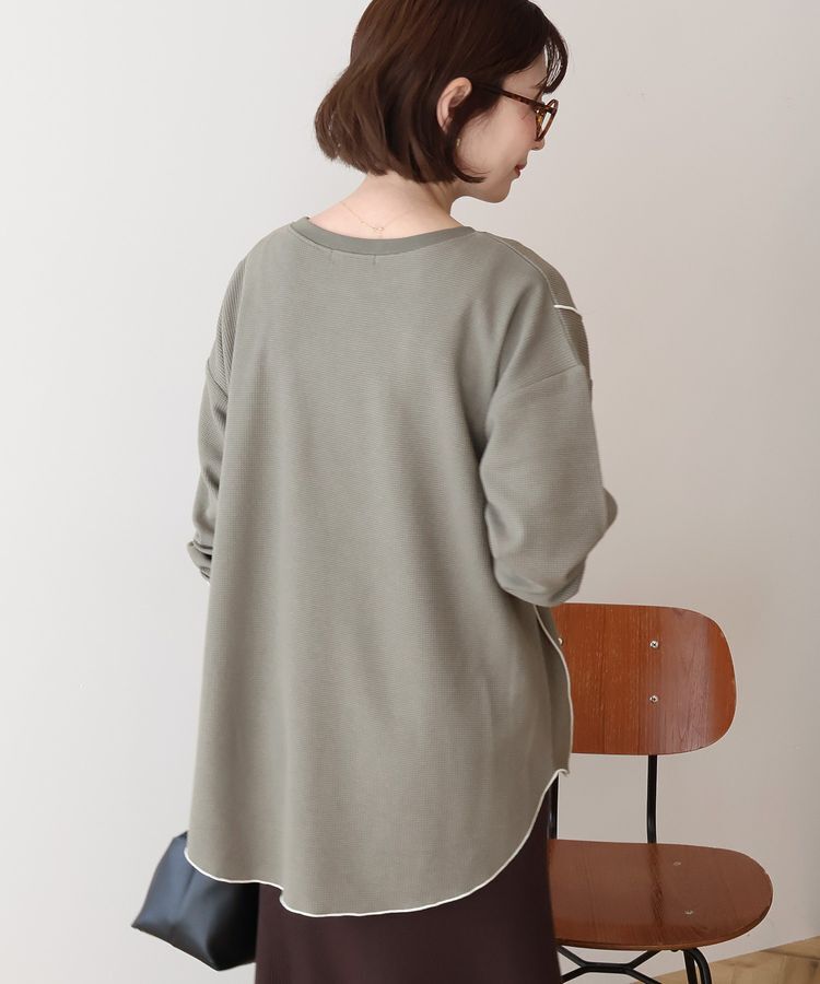 AMERICAN HOLIC「【WEB限定】ワッフル配色メロープルオーバー」|Tシャツ・カットソー|