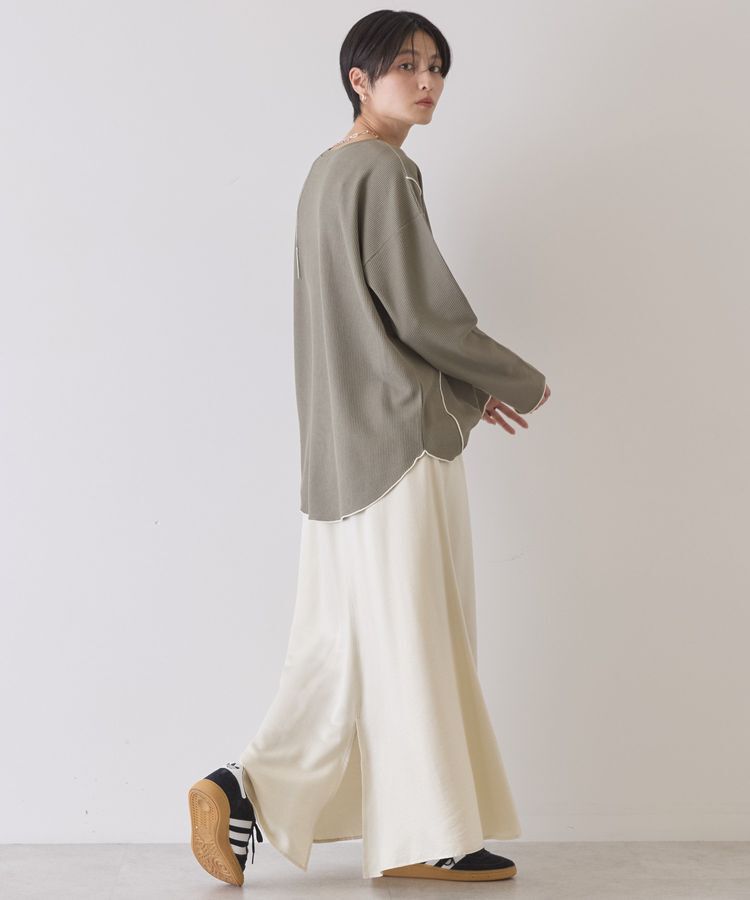 AMERICAN HOLIC「【WEB限定】ワッフル配色メロープルオーバー」|Tシャツ・カットソー|