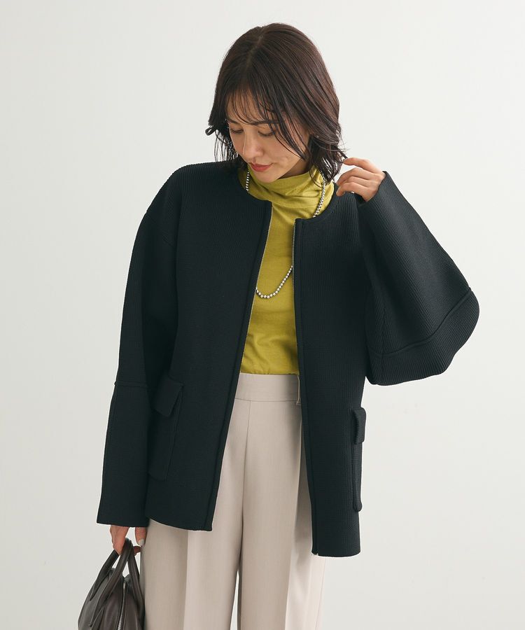 Green Parks「・swing by W-ZIPニットカーディガン」|カーディガン|