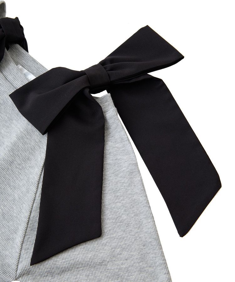 Green Parks「・swing by ショルダーリボンリブカットソー」|Tシャツ・カットソー|