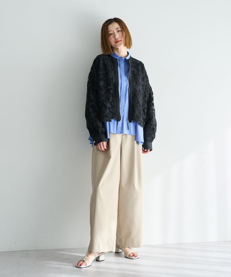 YECCA VECCA「ペプラムギャザーシャツ」|シャツ・ブラウス|