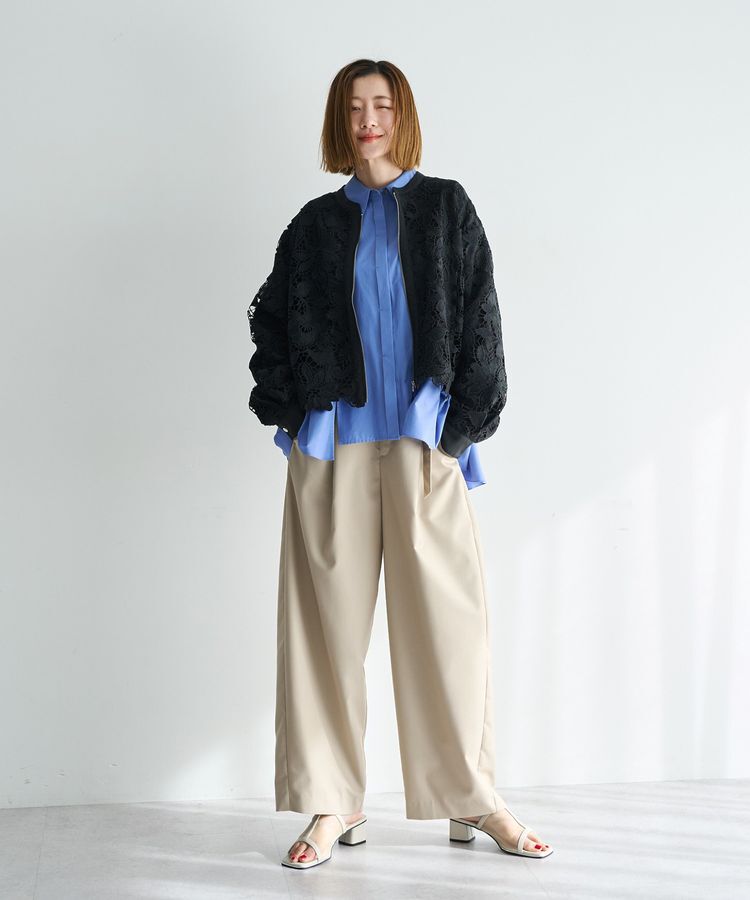 YECCA VECCA「ペプラムギャザーシャツ」|シャツ・ブラウス|