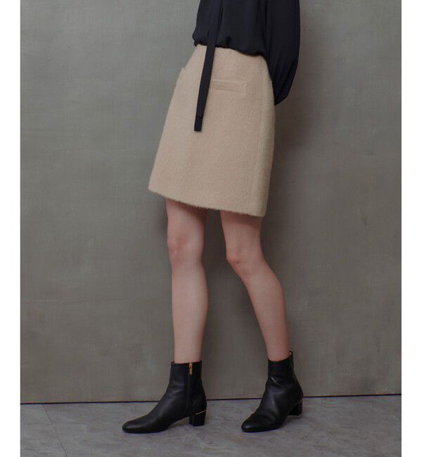 allureville「モヘヤシャギーミニスカート」|スカート|